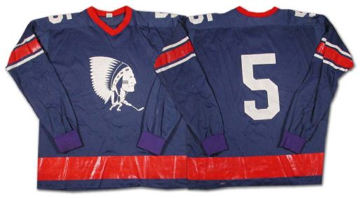 1970’s AHL Springfield Indians Game Worn Jersey