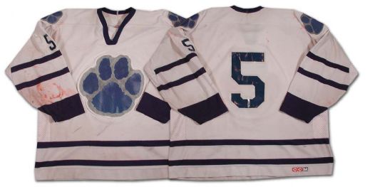 2004-2005 Champlain Cougars LHJAAAQ Game Worn Jersey