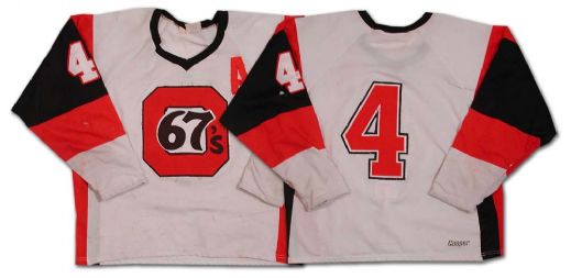 Circa 1980s OHL Ottawa 67s Game Worn Jersey