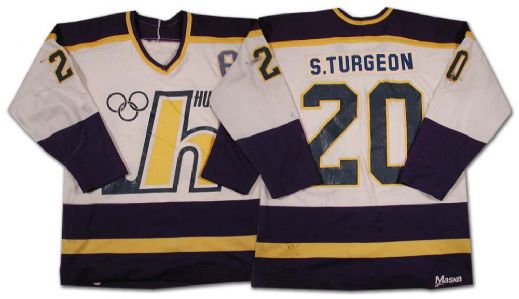 1982 QMJHL Hull Olympiques Sylvain Turgeon Game Worn Jersey