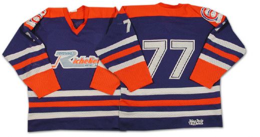 Reggie Savage Richelieu Riverains Midget AAA Game Worn Jersey