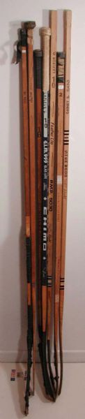 Montreal Canadiens Stars and HOFers Game Used Stick Collection of 7