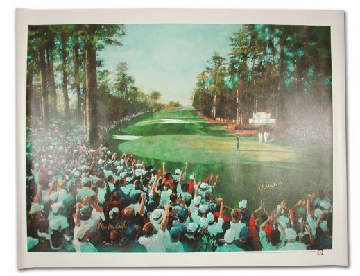 2003 Masters Mike Weir Signed Large Giclee Print on Canvas