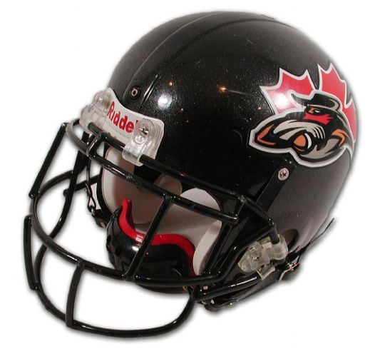 2004 Ottawa Renegades Jason Armstead Rookie Year Game Worn Helmet