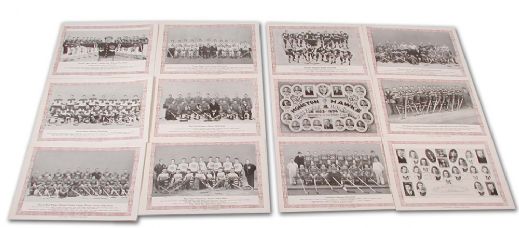 1933-34 CCM Brown Border Team Picture Complete Set of 12