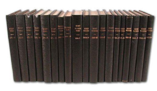 Collection of 19 Bound Volumes of Hockey Pictorial, Hockey World & Others