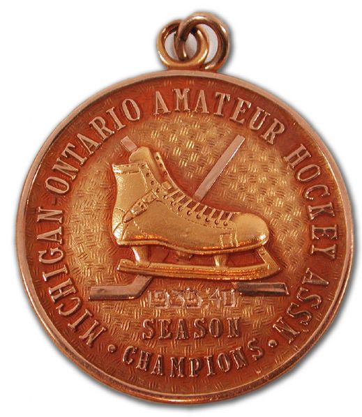 1939-40 Steward Evans MOHA Championship Hockey Medal