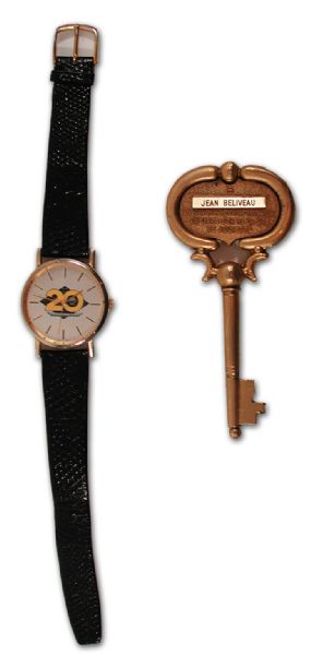 Jean Beliveaus Joliette "Key to the City" & Buffalo Sabres 20th Anniversary Watch