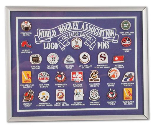 World Hockey Association Collector Edition Logo Pin Collection of 25