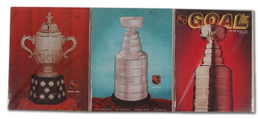 Lot of 3 Vintage St. Louis Blues Stanley Cup Playoff Programs