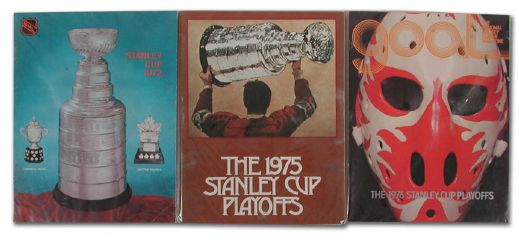 Lot of Three 1970s St. Louis Blues Stanley Cup Playoff Programs