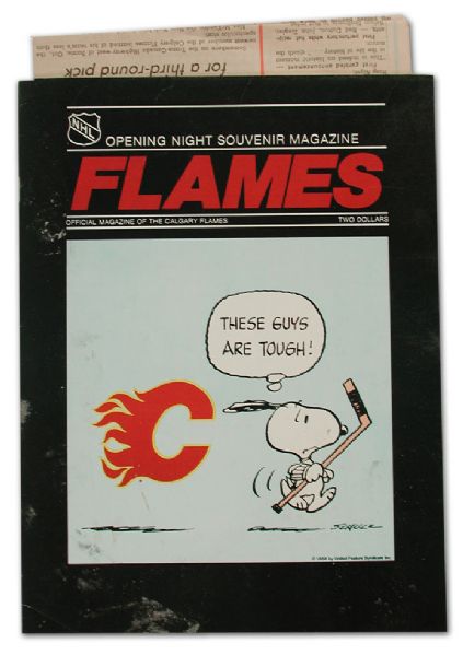 Calgary Flames First Ever Home Game Program