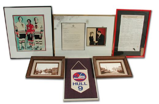 Bobby and Dennis Hull Collection of Ten Framed Photographs