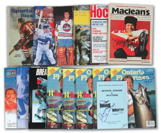 Bobby Hulls Books and Video Cassette Collection of 26