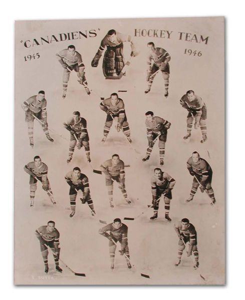 Period 1945-46 Montreal Canadiens Team Photo