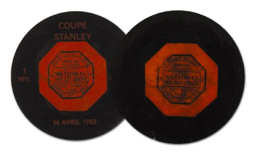 Elmer Lach’s 1952-53 Stanley Cup Winning Goal Puck