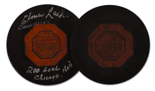 Elmer Lach’s 200th NHL Goal Puck