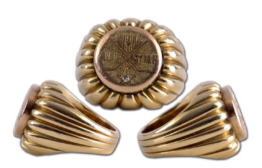 Elmer Lach’s 1944-45 NHL All-Star Team Gold Ring