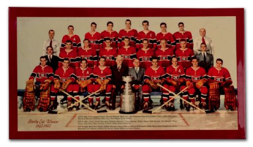 Elmer Lach’s Rare 1952-53 Montreal Canadiens Team Photo