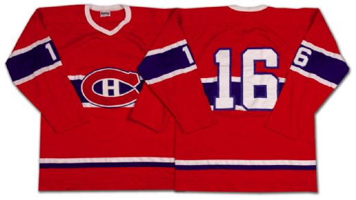 Elmer Lach’s Canadiens Jersey from #16 Retirement Night in 1975