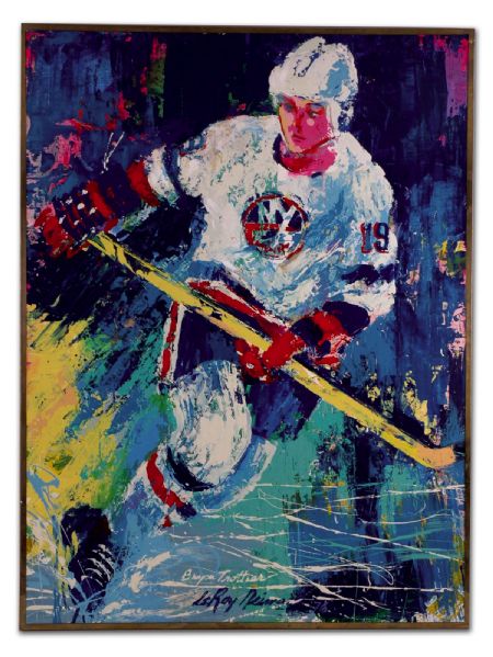 Original LeRoy Neiman Painting of Bryan Trottier