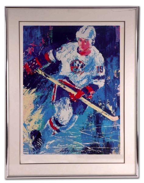 LeRoy Neiman Framed Lithograph of Bryan Trottier ADDENDUM