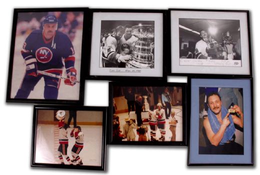 Bryan Trottier’s Framed Photo Collection of 33 + Bonus Snapshots