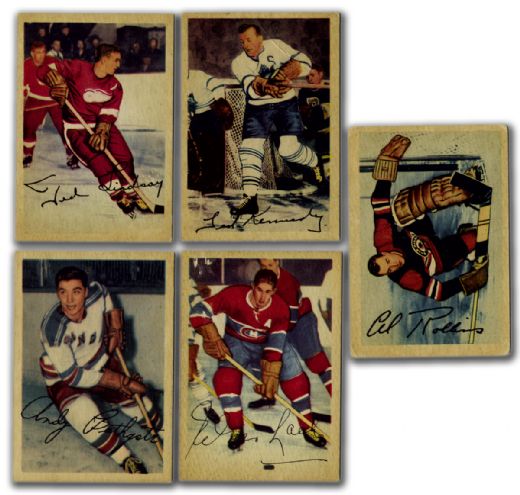 1953-54 Parkhurst Card Lot of 82