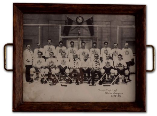 Conn Smythe’s 1931-32 Toronto Maple Leafs Team Photo Serving Tray