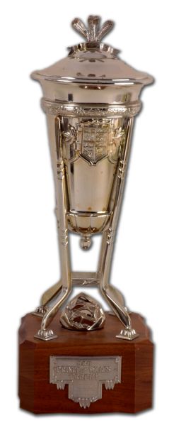 Gilles Meloche’s 1990-91 Pittsburgh Penguins Prince of Wales  Trophy (13’)