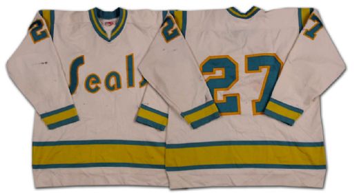 Gilles Meloche’s 1975 California Golden Seals Game Worn Jersey