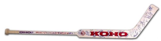 Patrick Roy’s Game Used 1993 NHL All-Star Game Team Signed Stick