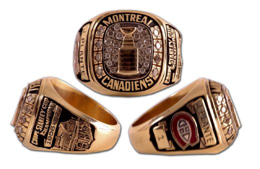 Jacques Plante 1956-57 Montreal Canadiens Stanley Cup  Championship Gold Ring