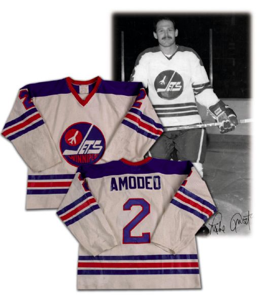 Mike Amodeo’s WHA Winnipeg Jets Game Worn Jersey