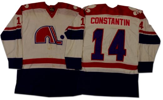 1974-75 WHA Quebec Nordiques Charles Constantin Game Worn Jersey