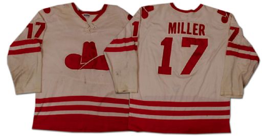 WHA Calgary Cowboys Warren Miller Game Worn Jersey