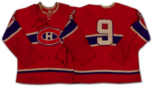 Maurice Richard Autographed #9 Montreal Canadiens Jersey