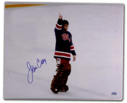 1980 Olympic Champion Jim Craig Autographed Photograph