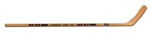 1976 Team Canada Rick Martin Stick Autographed by 24 Including Orr