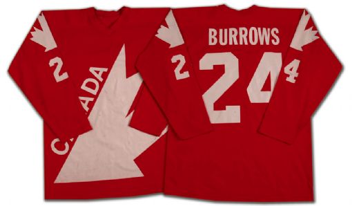 Dave Burrows 1976 Canada Cup Game Worn Team Canada Jersey