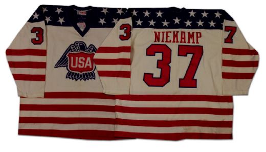 1976 Canada Cup Team USA Jim Niekamp Game Jersey