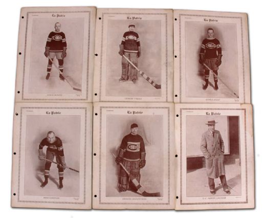 1927-28 La Patrie Montreal Canadiens Complete Photo Set of 21