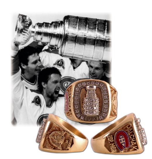 1993 Montreal Canadiens Stanley Cup Championship Ring Presented  to Eddy Palchak