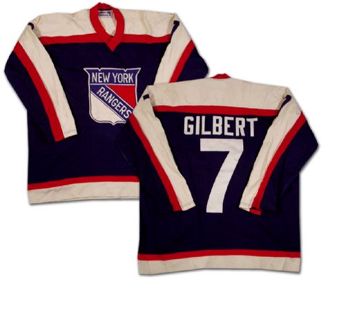 1977-78 Rod Gilbert New York Rangers Game Jersey