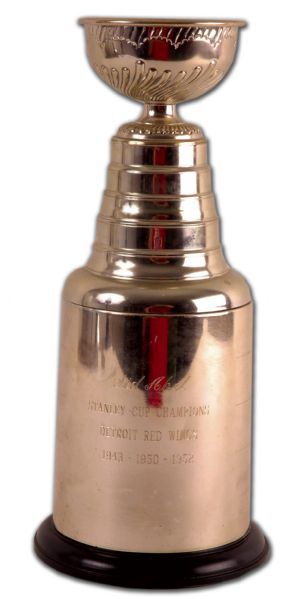 Miniature Stanley Cup Presented to Sid Abel (13”)