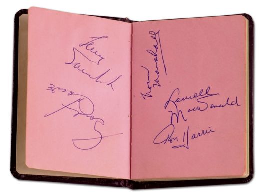 1960’s Detroit Red Wings Autograph Book Including Sawchuk & Howe