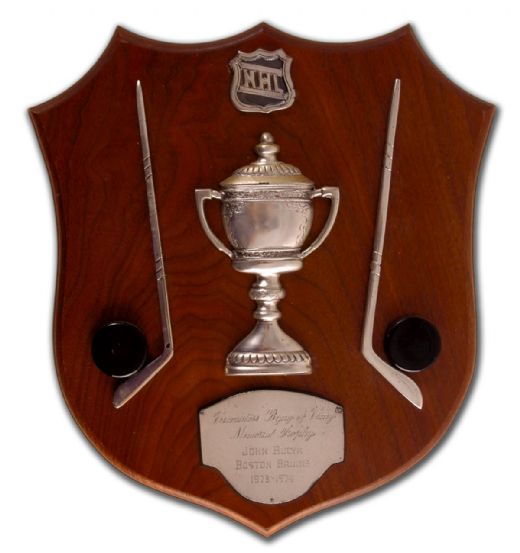 Johnny Bucyk’s 1970-71 Lady Byng Trophy Plaque ADDENDUM