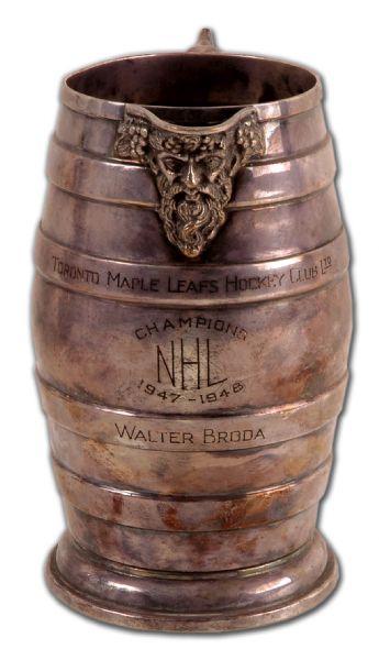 1947-48 Toronto Maple Leafs Championship Pitcher Presented to  Turk Broda