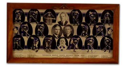 1931-32 Toronto Maple Leafs Stanley Cup Champions Framed Team  Photo (11” x 20”)