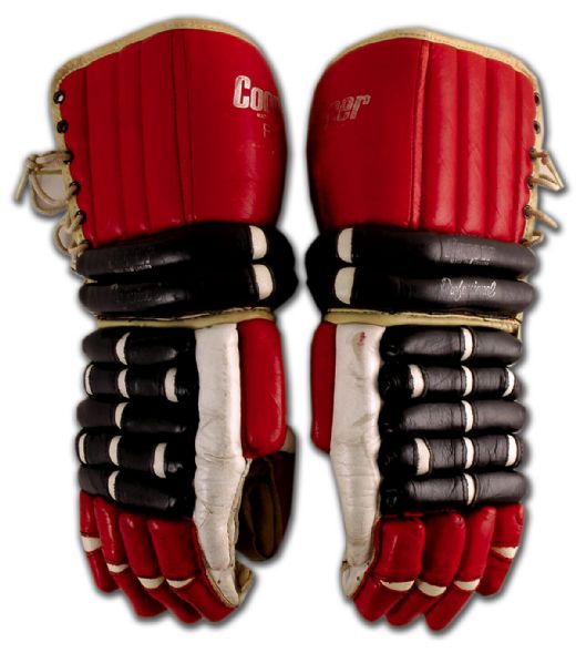 Stan Mikita’s Game Used Chicago Black Hawks Gloves